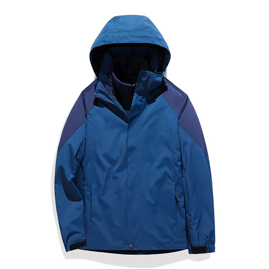 Sportliches Polyester Kapuzen-Technikjacke