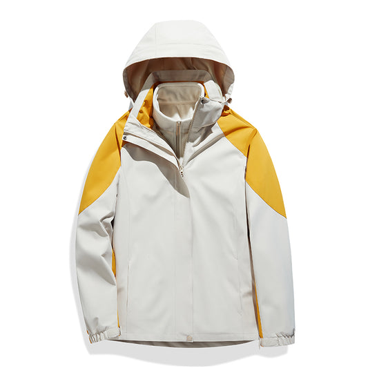 Sportliches Polyester Kapuzen-Technikjacke