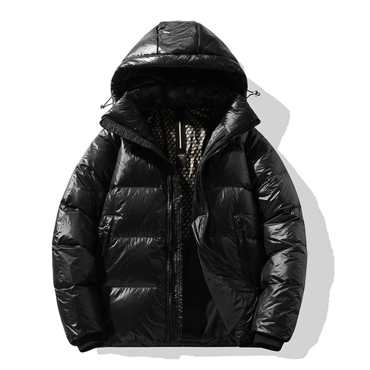 Unisex Glänzende Polyester Glanz-Daunenjacke