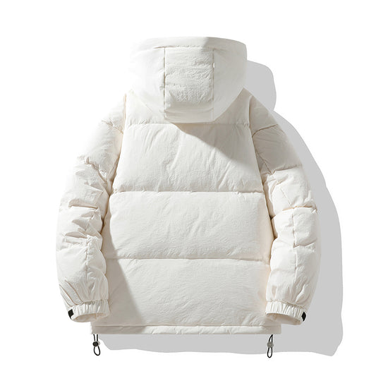 Urban Off-White Kapuzen-Pufferjacke mit Kontrastdetail