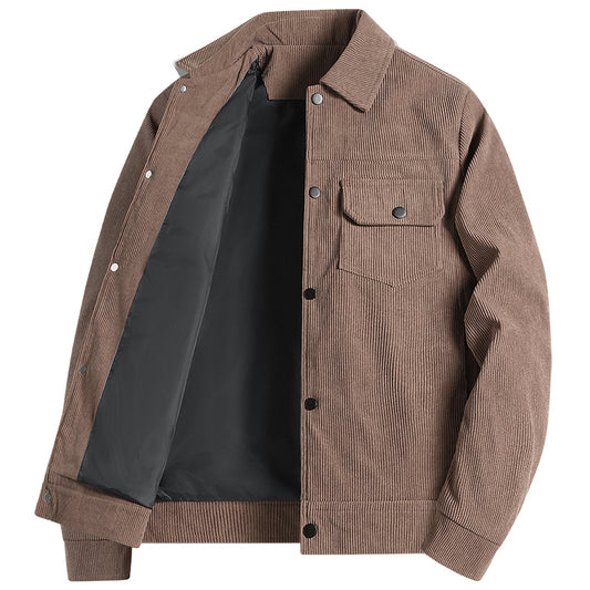 Klassische Polyester Knopfhemdjacke