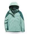 Elegante Polyester Zweifarben-Kapuzen-Technikjacke