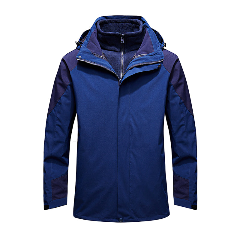 Gestraffte Polyester Reißverschluss Athletik Windjacke