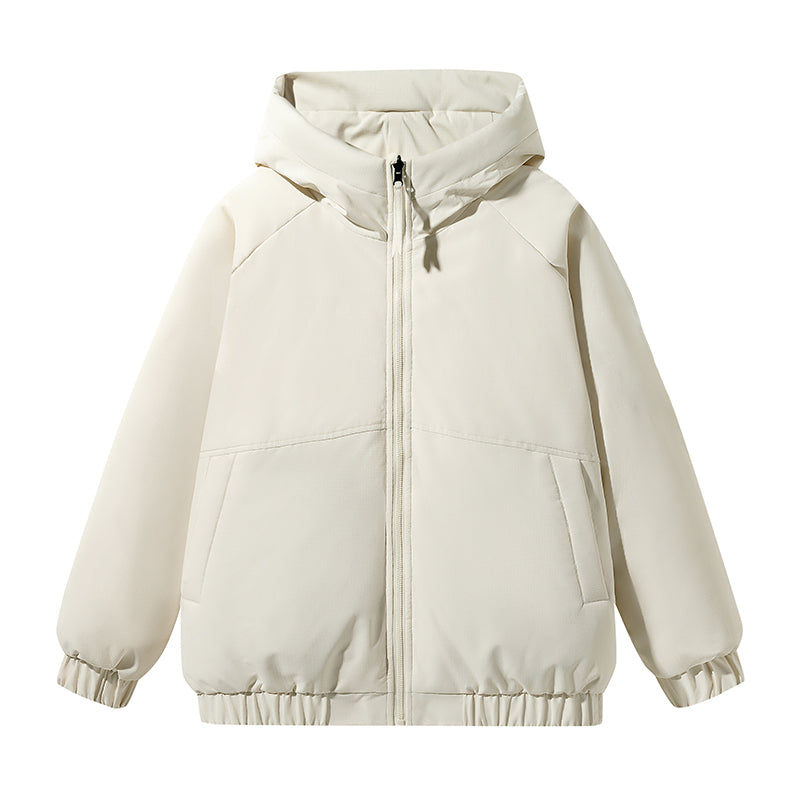 Kräftige Lila Kapuzenjacke mit Elastischen Bündchen