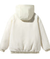 Kräftige Lila Kapuzenjacke mit Elastischen Bündchen