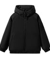 Kräftige Lila Kapuzenjacke mit Elastischen Bündchen