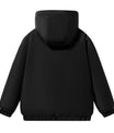 Kräftige Lila Kapuzenjacke mit Elastischen Bündchen