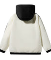 Kräftige Lila Kapuzenjacke mit Elastischen Bündchen