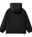 Leuchtend Gelber Kapuzen-Windbreaker mit Vielen Taschen