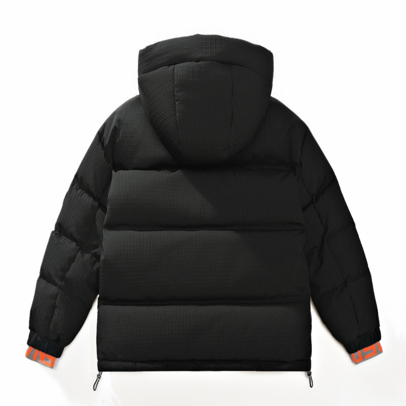 Zeitgemäße Polyester Kapuzen-Daunenjacke