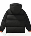 Zeitgemäße Polyester Kapuzen-Daunenjacke
