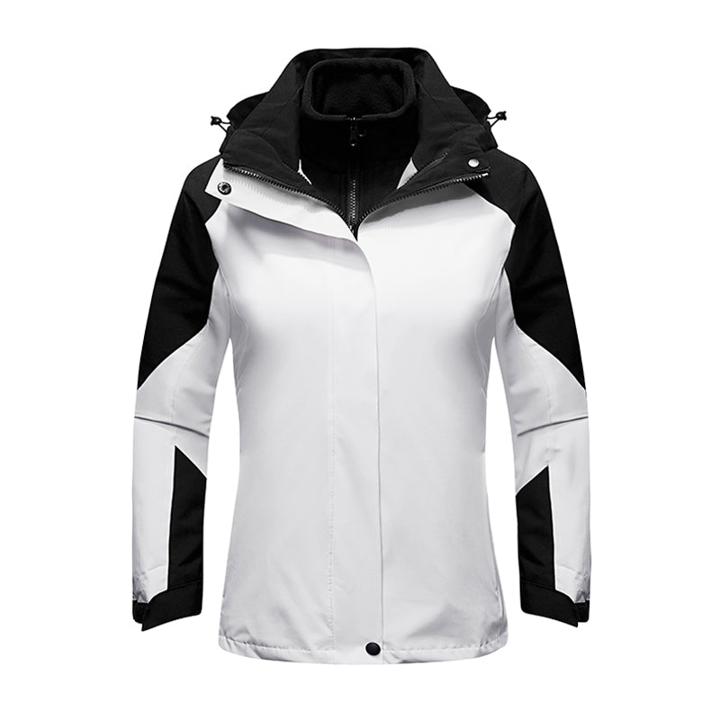 Gestraffte Polyester Reißverschluss Athletik Windjacke