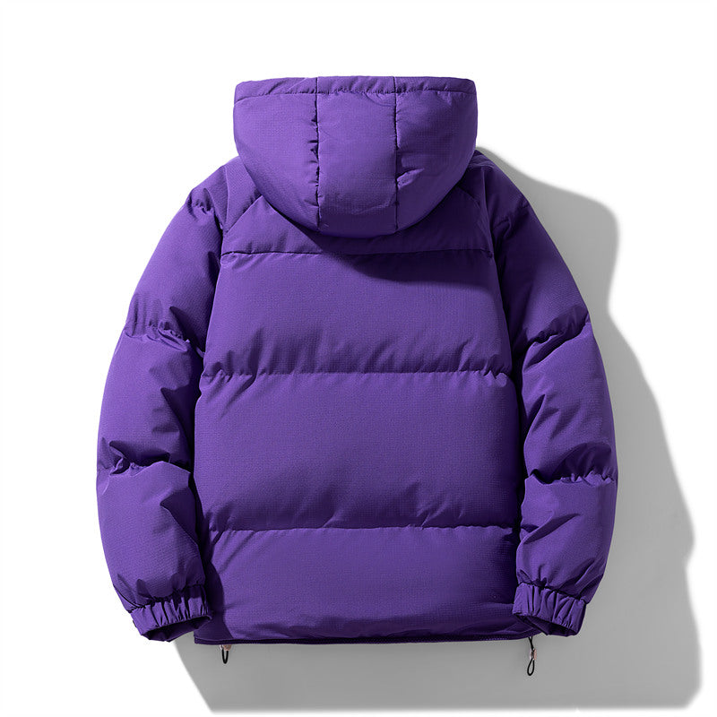 Lebhafte Polyester Kapuzen-Pufferjacke