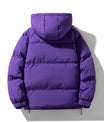 Lebhafte Polyester Kapuzen-Pufferjacke