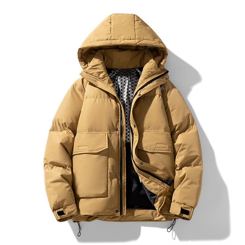 Lebhafte Polyester Kapuzen-Pufferjacke