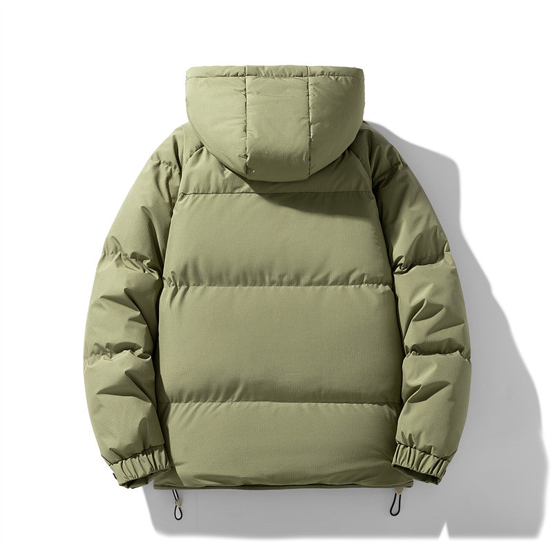 Lebhafte Polyester Kapuzen-Pufferjacke