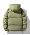 Lebhafte Polyester Kapuzen-Pufferjacke