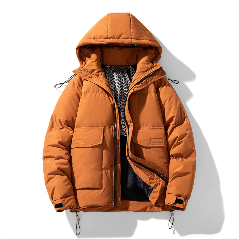 Lebhafte Polyester Kapuzen-Pufferjacke