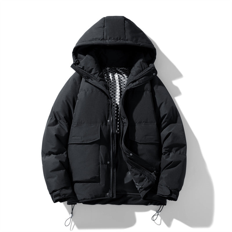 Lebhafte Polyester Kapuzen-Pufferjacke