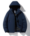 Zeitgenössische Polyester  Farbblock-Pufferjacke