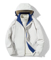 Herren Robustes Polyester Reißverschluss Freizeit Parka