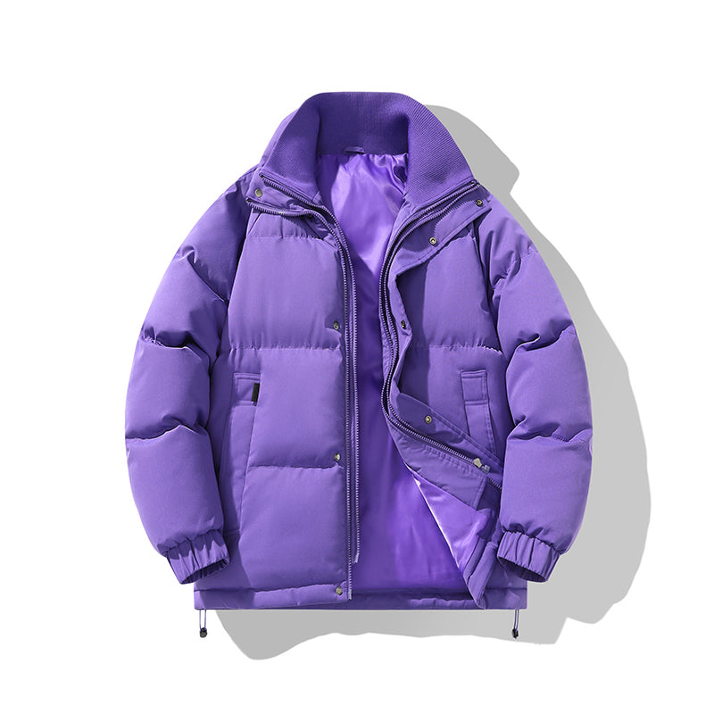 Klassische Polyester Isolierte Stehkragen-Pufferjacke
