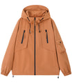 Leuchtende Kapuzen-Utility-Windbreaker-Jacke