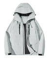 Technische Polyester Kapuzenjacke mit Reißverschluss