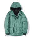 Robuste Schwarze Polyester Kapuzen-Feldjacke