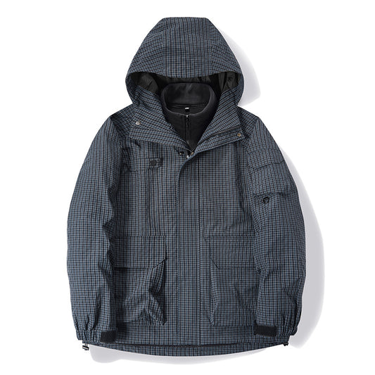 Rustikale Cord Kapuzen-Feldjacke