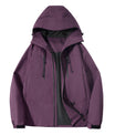 Technische Polyester Kapuzenjacke mit Reißverschluss