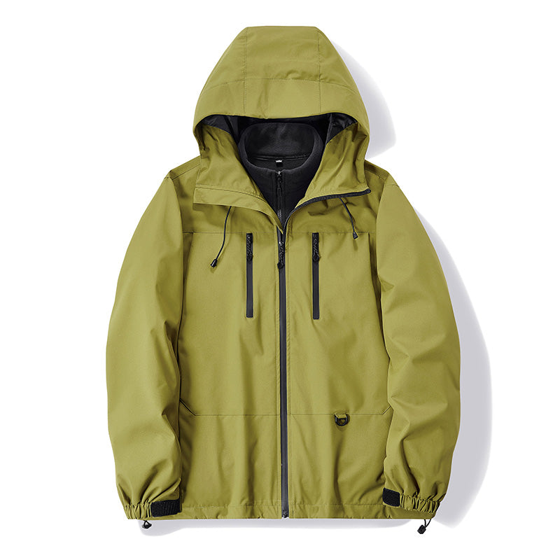 Städtische Pflaume Polyester  Kapuzen-Windjacke