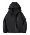 Technische Polyester Kapuzenjacke mit Reißverschluss