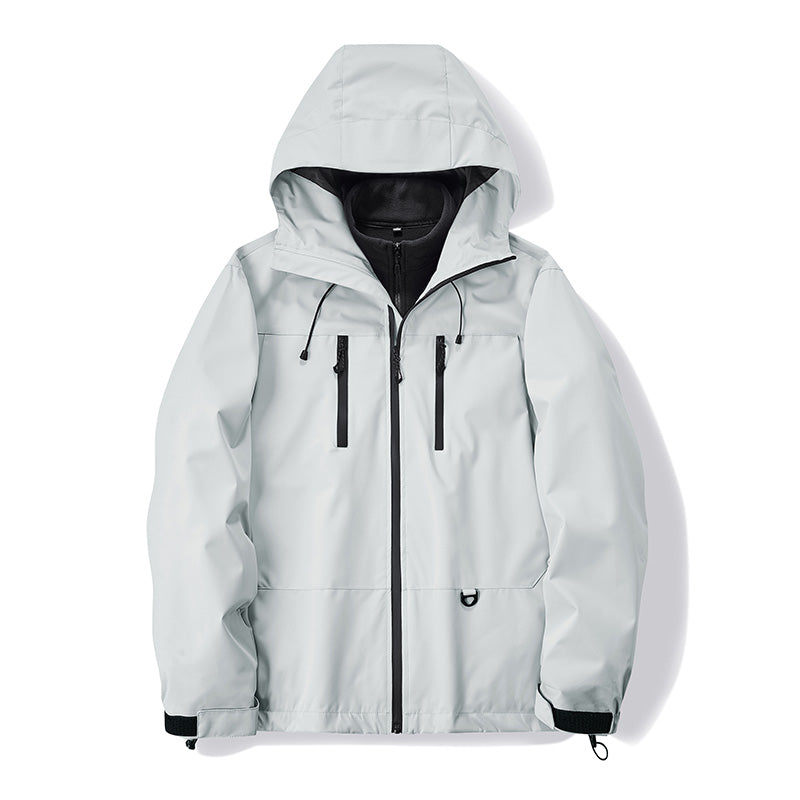 Städtische Pflaume Polyester  Kapuzen-Windjacke