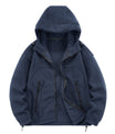 Lässige Polyester Kapuzenjacke mit Reißverschluss