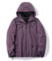 Städtische Pflaume Polyester  Kapuzen-Windjacke