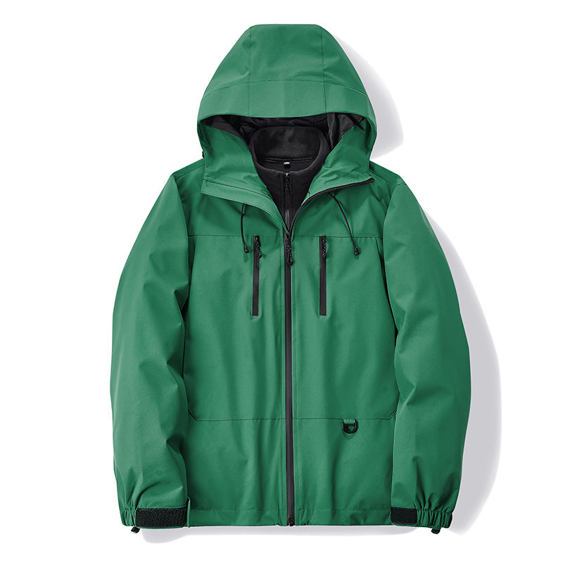 Städtische Pflaume Polyester  Kapuzen-Windjacke