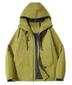 Technische Polyester Kapuzenjacke mit Reißverschluss