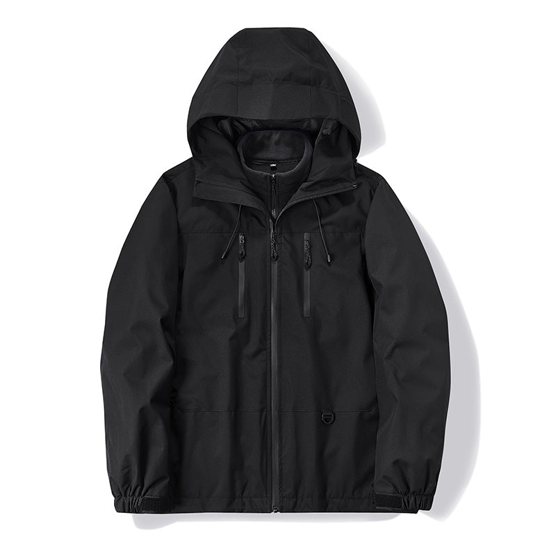 Städtische Pflaume Polyester  Kapuzen-Windjacke