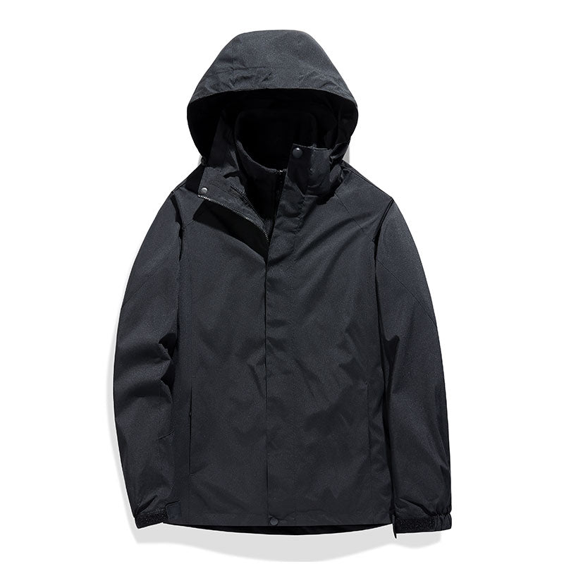 Sportliches Polyester Kapuzen-Technikjacke