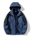 Herren Robustes Polyester Reißverschluss Freizeit Parka