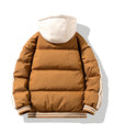 Unisex Sportliche Polyester Gestreifte Daunenjacke