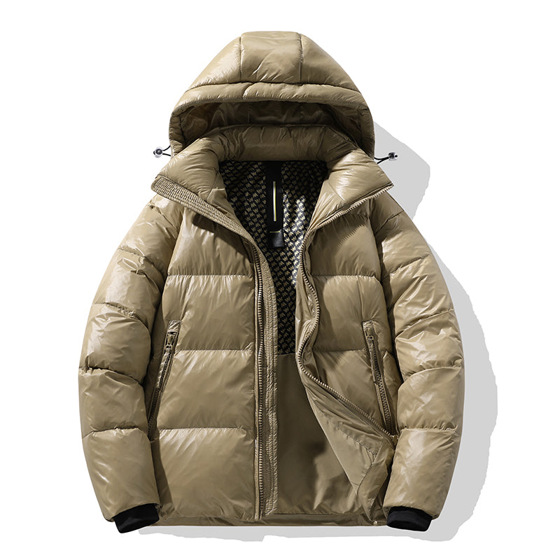 Unisex Glänzende Polyester Glanz-Daunenjacke