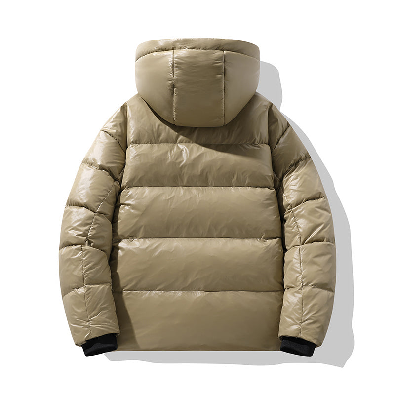Unisex Glänzende Polyester Glanz-Daunenjacke