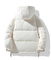 Urban Off-White Kapuzen-Pufferjacke mit Kontrastdetail