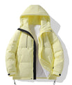 Urban Off-White Kapuzen-Pufferjacke mit Kontrastdetail