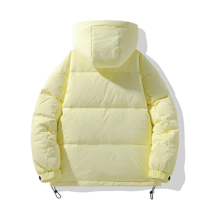 Urban Off-White Kapuzen-Pufferjacke mit Kontrastdetail