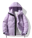 Urban Off-White Kapuzen-Pufferjacke mit Kontrastdetail