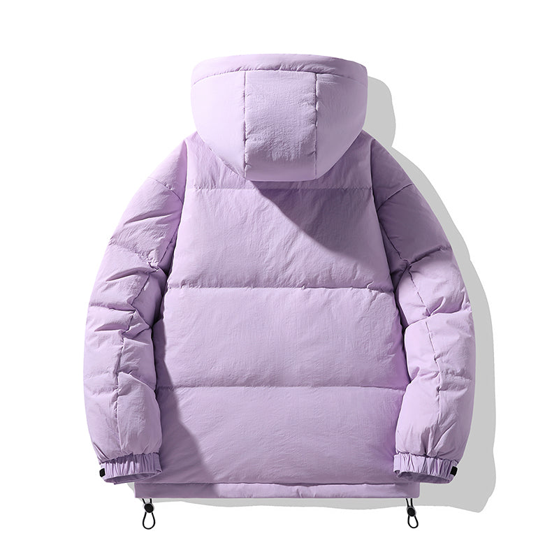 Urban Off-White Kapuzen-Pufferjacke mit Kontrastdetail