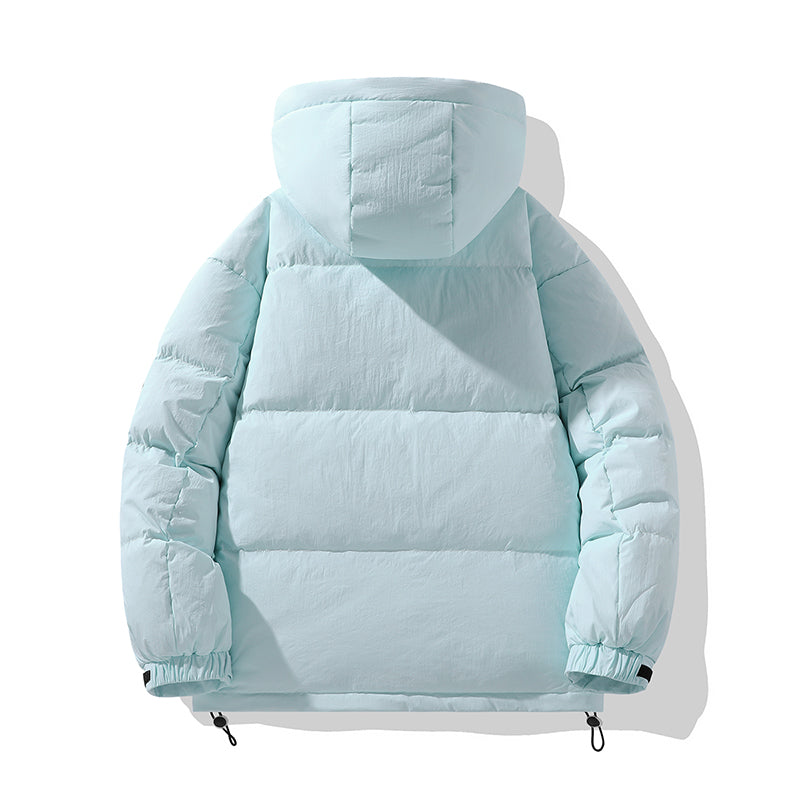 Urban Off-White Kapuzen-Pufferjacke mit Kontrastdetail